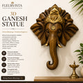 Divine 3D Ganesha Wall Art