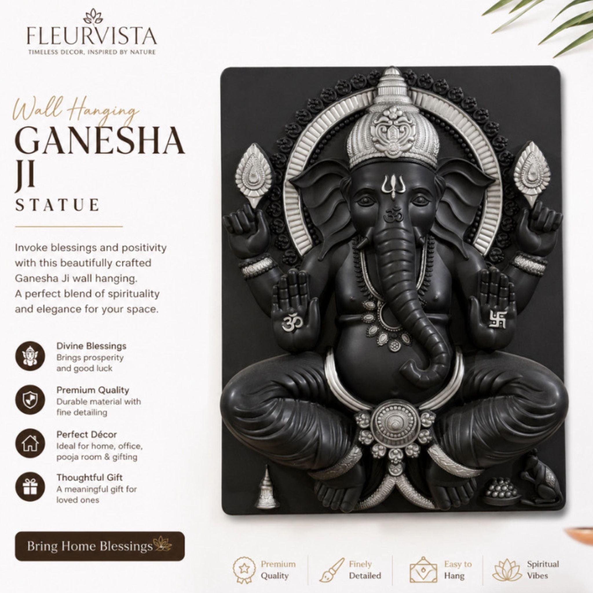 Spiritual Lord Ganesha Wall Hanging