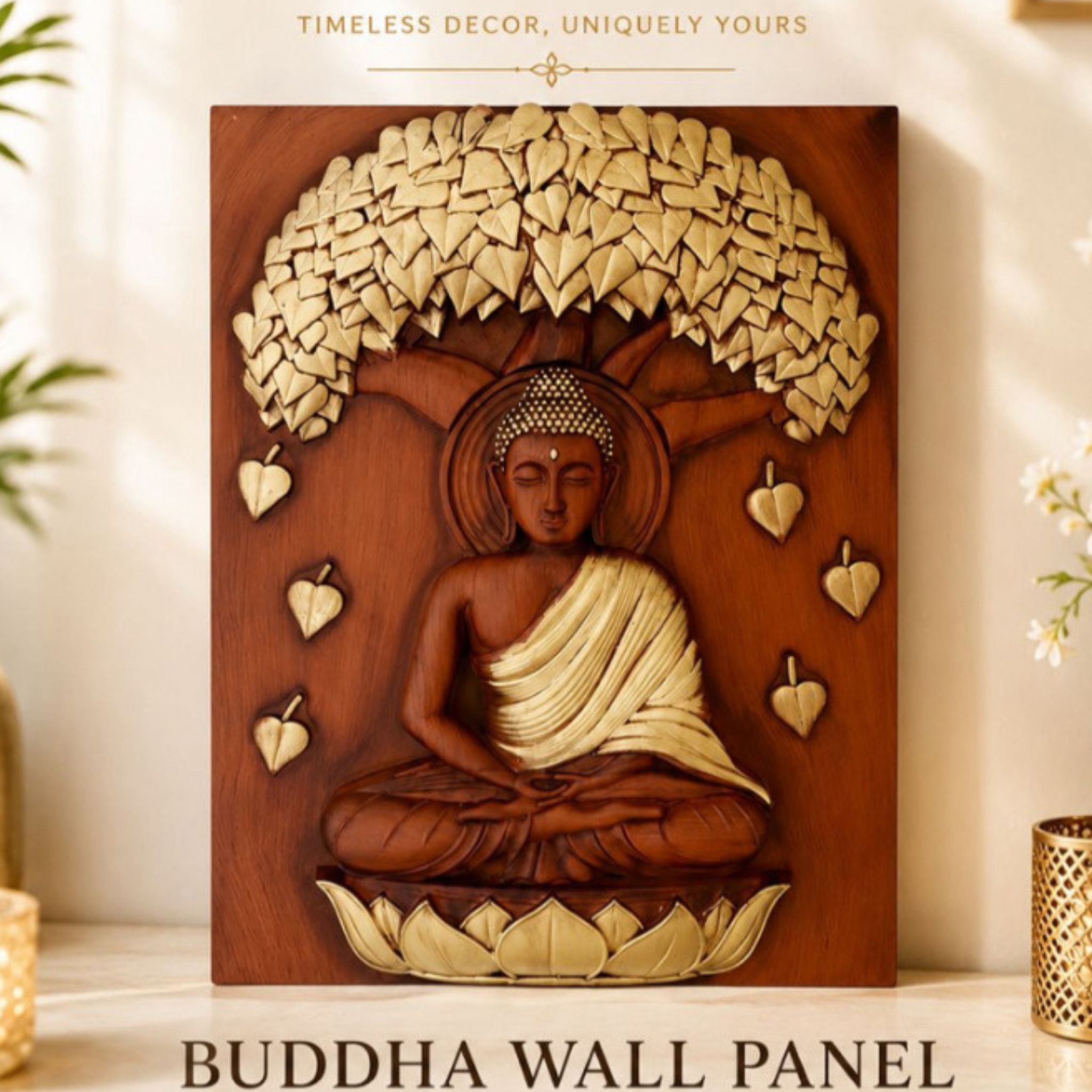 Premium Handcrafted Buddha Wall Panel