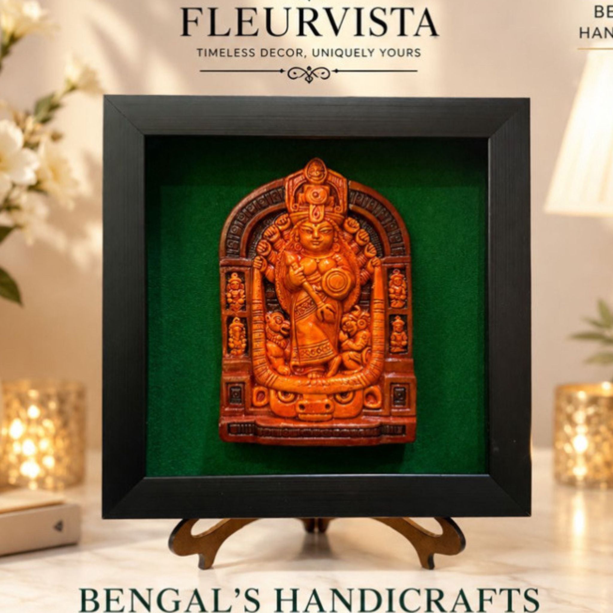 Bengal’s Handcrafted Divine Wall Frame